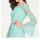 Designer-Carmenkleid, mint