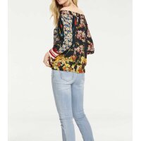 Druckbluse, bunt