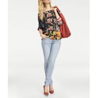Druckbluse, bunt