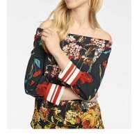 Druckbluse, bunt