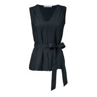 Designer-Blusentop, schwarz