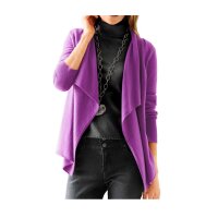 Kaschmir-Strickjacke, cyclam