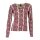 Printed cardigan, berry-beige