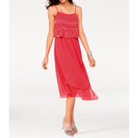Designer-Cocktailkleid, koralle