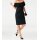 Designer-Carmenkleid m. Spitze, schwarz