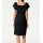 Designer-Carmenkleid m. Spitze, schwarz
