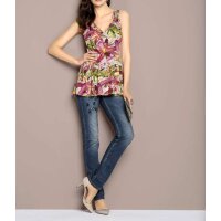 Designer-Schößchenbluse, bunt