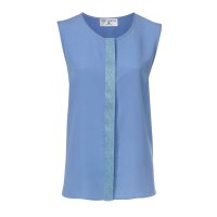 Blouse top, denim blue