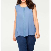 Blouse top, denim blue