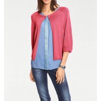 Blouse top, denim blue