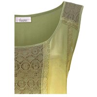 Blouse top, khaki-yellow