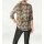 Designer-Druckshirt m. Schal, khaki