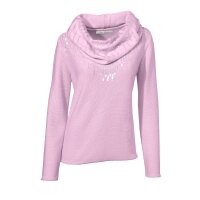 Designer-Pullover + Schal, rosé