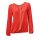 Designer-Chiffonbluse m. Ketten, koralle