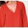 Designer-Chiffonbluse m. Ketten, koralle