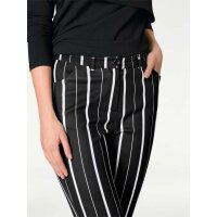 Streifenhose, schwarz-weiß