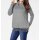 Designer-Rollkragenpullover, grau-melange