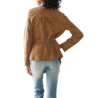 Designer-Lederjacke, cognac