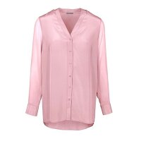 Designer-Seidenbluse m. Chiffonärmeln, rosé