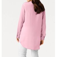 Silk blouse with chiffon sleeves, rosé