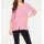 Silk blouse with chiffon sleeves, rosé