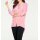 Silk blouse with chiffon sleeves, rosé