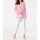 Silk blouse with chiffon sleeves, rosé