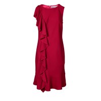 Designer-Volantkleid, rot