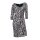 Shapewear leopard pattern dress, grey-rose