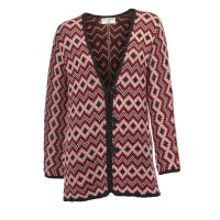 Knit coat, rosé-bordeaux