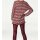 Designer-Strickmantel, rosa-bordeaux