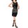 Print dress, black-sand
