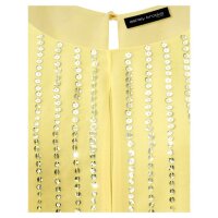 Designer-Blusentop m. Pailletten, vanille