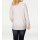 Designer-Paillettenshirt, ecru-hellgrau