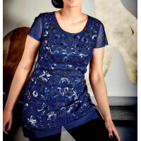 Sequin shirt, royal blue