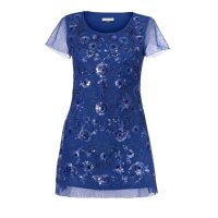 Sequin shirt, royal blue