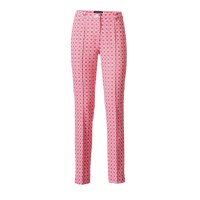 Jacquard trousers, red-white