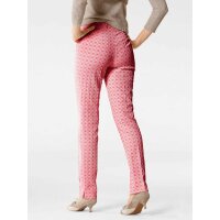 Designer-Jacquardhose, rot-weiß