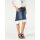 Denim skirt with flounces, blue-white