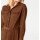 Designer-Longbluse m. Gürtel, zimt