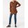 Designer-Longbluse m. Gürtel, zimt