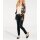 Druckstrickjacke, schwarz-tabak