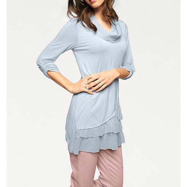 Designer-Shirt 2-in-1, hellblau