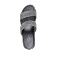Mule with strass, grey