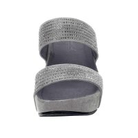 Mule with strass, grey