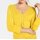 Feinstrickpullover m. Quasten, gelb