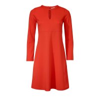 Jersey dress with cut-outs, red