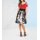 Designer-Wasserfallshirt m. Strass, rot