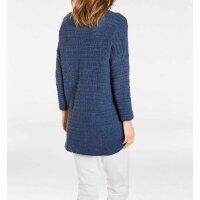V-Pullover, jeansblau