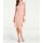 Designer-Spitzen-Chiffonkleid, rosé